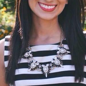 Gold & Black Statement Necklace